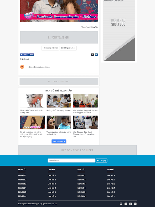 Template Blogspot cá nhân đẹp tinh tế 05